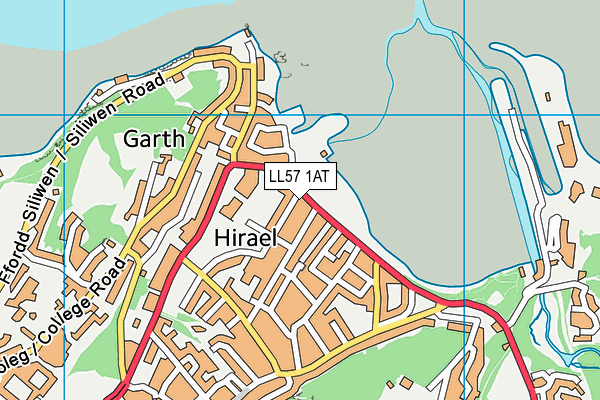 LL57 1AT map - OS VectorMap District (Ordnance Survey) LL57 1AT map - OS VectorMap District (Ordnance Survey)