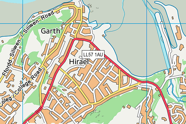 LL57 1AU map - OS VectorMap District (Ordnance Survey) LL57 1AU map - OS VectorMap District (Ordnance Survey)