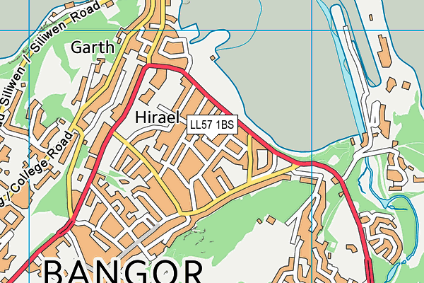 LL57 1BS map - OS VectorMap District (Ordnance Survey) LL57 1BS map - OS VectorMap District (Ordnance Survey)
