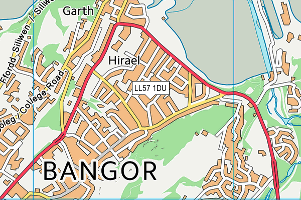 LL57 1DU map - OS VectorMap District (Ordnance Survey) LL57 1DU map - OS VectorMap District (Ordnance Survey)