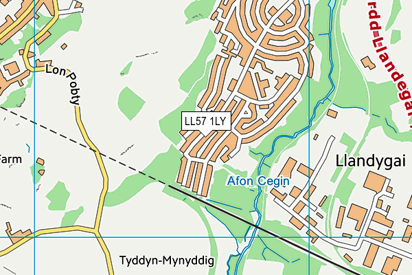 LL57 1LY map - OS VectorMap District (Ordnance Survey) LL57 1LY map - OS VectorMap District (Ordnance Survey)