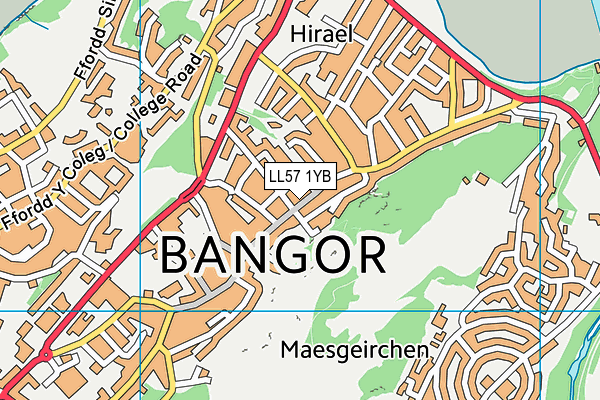LL57 1YB map - OS VectorMap District (Ordnance Survey) LL57 1YB map - OS VectorMap District (Ordnance Survey)