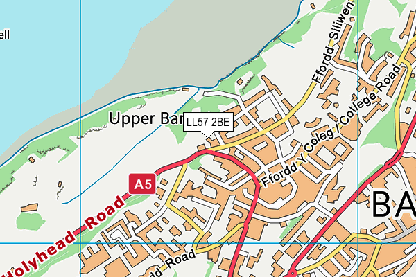 LL57 2BE map - OS VectorMap District (Ordnance Survey) LL57 2BE map - OS VectorMap District (Ordnance Survey)