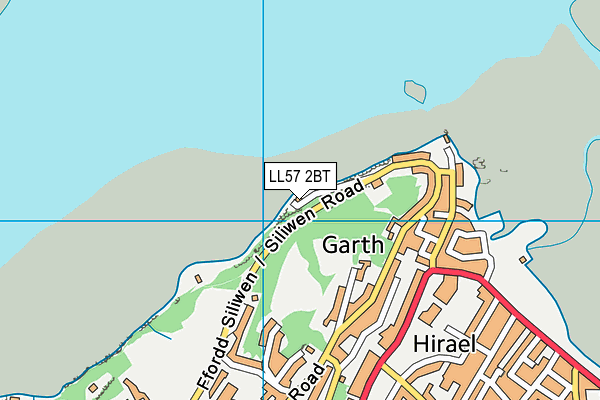 LL57 2BT map - OS VectorMap District (Ordnance Survey) LL57 2BT map - OS VectorMap District (Ordnance Survey)