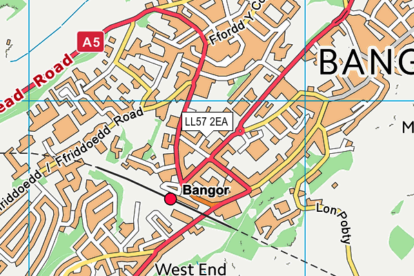LL57 2EA map - OS VectorMap District (Ordnance Survey) LL57 2EA map - OS VectorMap District (Ordnance Survey)