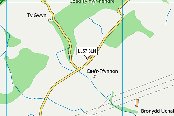 LL57 3LN map - OS VectorMap District (Ordnance Survey) LL57 3LN map - OS VectorMap District (Ordnance Survey)