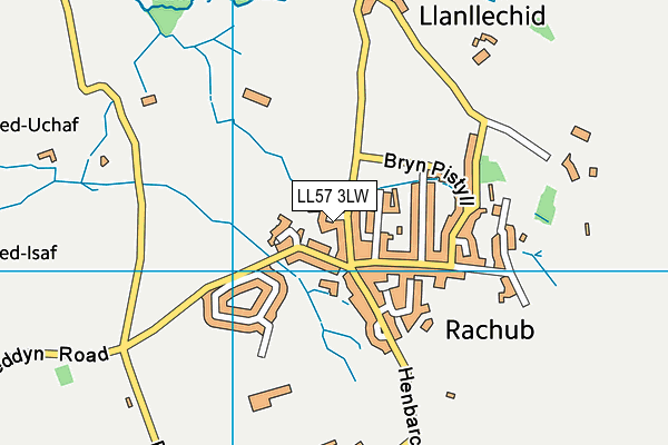 LL57 3LW map - OS VectorMap District (Ordnance Survey) LL57 3LW map - OS VectorMap District (Ordnance Survey)