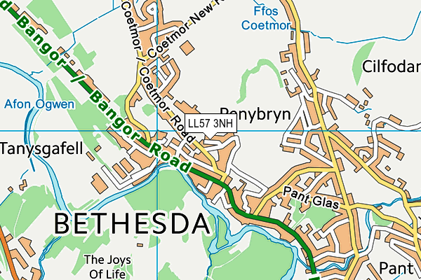 LL57 3NH map - OS VectorMap District (Ordnance Survey) LL57 3NH map - OS VectorMap District (Ordnance Survey)