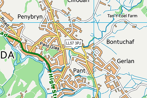 LL57 3PJ map - OS VectorMap District (Ordnance Survey) LL57 3PJ map - OS VectorMap District (Ordnance Survey)