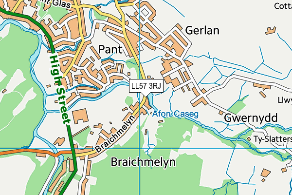 LL57 3RJ map - OS VectorMap District (Ordnance Survey) LL57 3RJ map - OS VectorMap District (Ordnance Survey)
