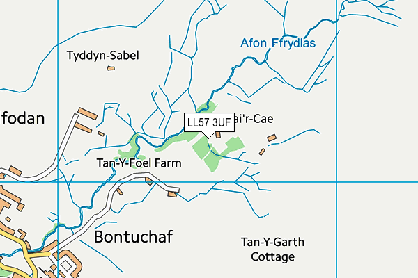 LL57 3UF map - OS VectorMap District (Ordnance Survey) LL57 3UF map - OS VectorMap District (Ordnance Survey)