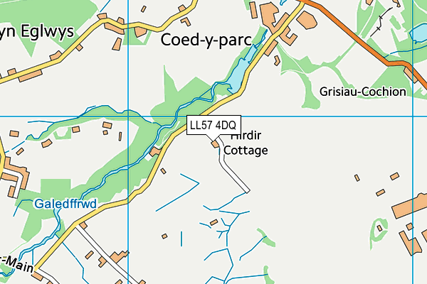 LL57 4DQ map - OS VectorMap District (Ordnance Survey) LL57 4DQ map - OS VectorMap District (Ordnance Survey)