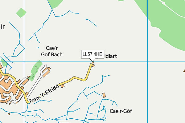 LL57 4HE map - OS VectorMap District (Ordnance Survey) LL57 4HE map - OS VectorMap District (Ordnance Survey)