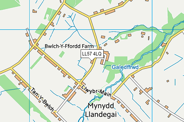 LL57 4LQ map - OS VectorMap District (Ordnance Survey) LL57 4LQ map - OS VectorMap District (Ordnance Survey)