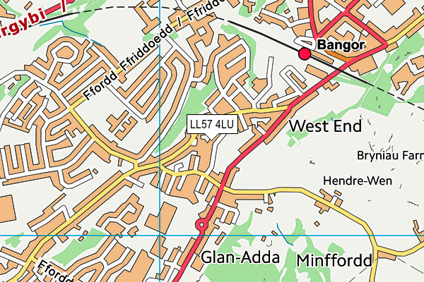 LL57 4LU map - OS VectorMap District (Ordnance Survey) LL57 4LU map - OS VectorMap District (Ordnance Survey)