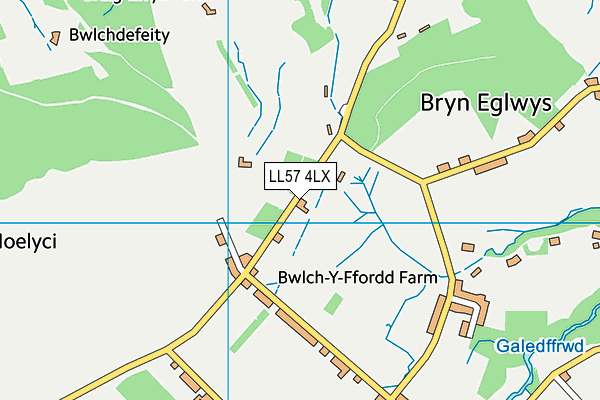 LL57 4LX map - OS VectorMap District (Ordnance Survey) LL57 4LX map - OS VectorMap District (Ordnance Survey)