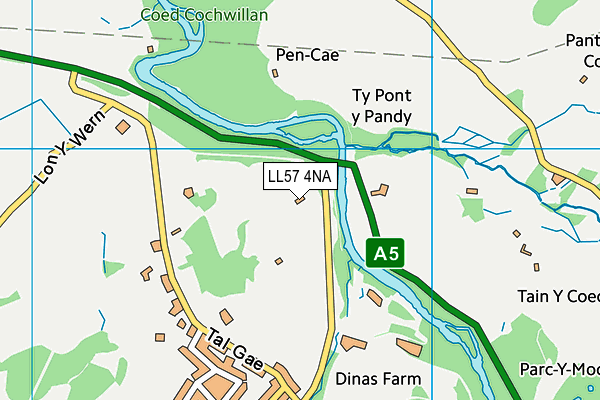 LL57 4NA map - OS VectorMap District (Ordnance Survey) LL57 4NA map - OS VectorMap District (Ordnance Survey)