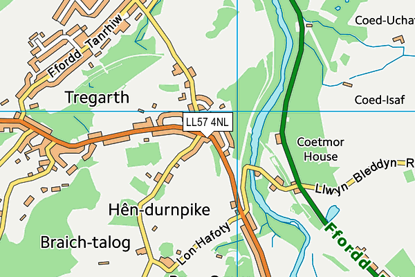 LL57 4NL map - OS VectorMap District (Ordnance Survey) LL57 4NL map - OS VectorMap District (Ordnance Survey)