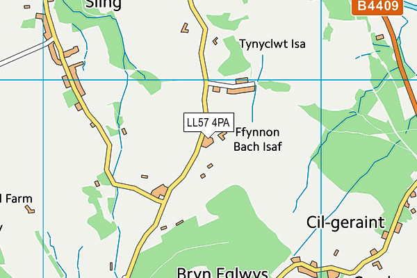 LL57 4PA map - OS VectorMap District (Ordnance Survey) LL57 4PA map - OS VectorMap District (Ordnance Survey)
