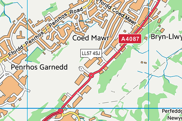 LL57 4SJ map - OS VectorMap District (Ordnance Survey) LL57 4SJ map - OS VectorMap District (Ordnance Survey)
