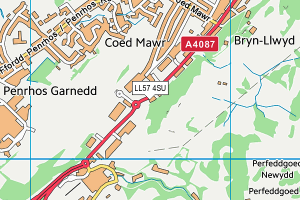 LL57 4SU map - OS VectorMap District (Ordnance Survey) LL57 4SU map - OS VectorMap District (Ordnance Survey)