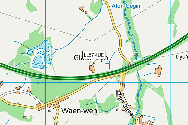 LL57 4UE map - OS VectorMap District (Ordnance Survey) LL57 4UE map - OS VectorMap District (Ordnance Survey)
