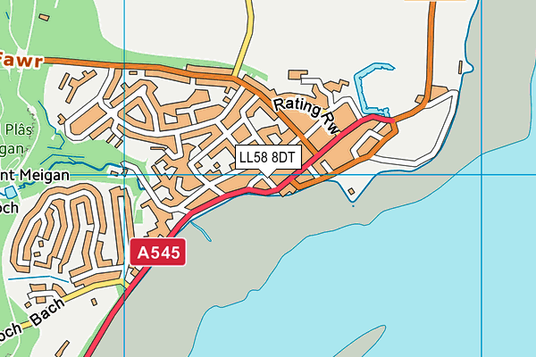 LL58 8DT map - OS VectorMap District (Ordnance Survey) LL58 8DT map - OS VectorMap District (Ordnance Survey)