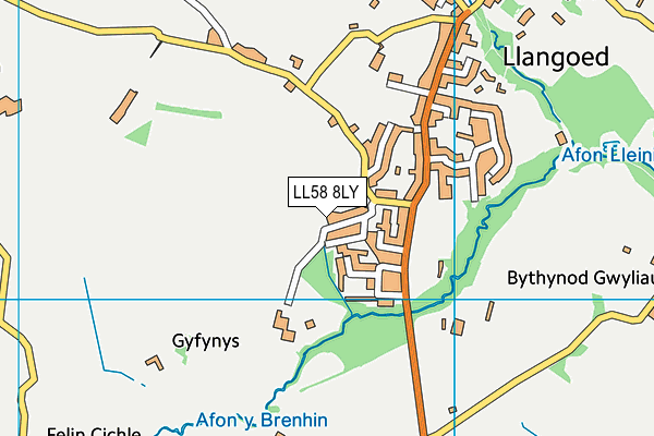 LL58 8LY map - OS VectorMap District (Ordnance Survey) LL58 8LY map - OS VectorMap District (Ordnance Survey)