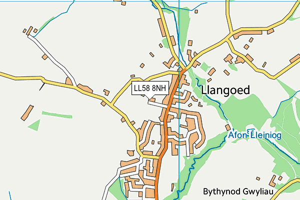 LL58 8NH map - OS VectorMap District (Ordnance Survey) LL58 8NH map - OS VectorMap District (Ordnance Survey)