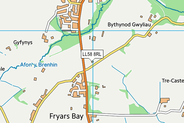 LL58 8RL map - OS VectorMap District (Ordnance Survey)