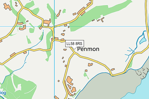 LL58 8RS map - OS VectorMap District (Ordnance Survey) LL58 8RS map - OS VectorMap District (Ordnance Survey)