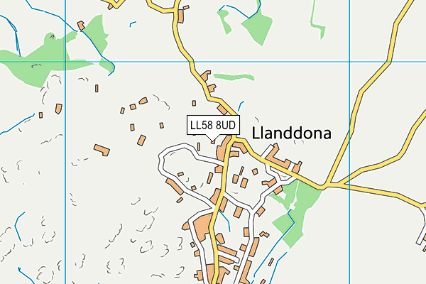 LL58 8UD map - OS VectorMap District (Ordnance Survey) LL58 8UD map - OS VectorMap District (Ordnance Survey)