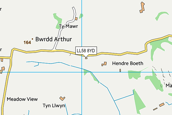 LL58 8YD map - OS VectorMap District (Ordnance Survey) LL58 8YD map - OS VectorMap District (Ordnance Survey)