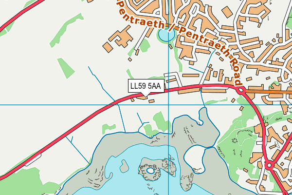 LL59 5AA map - OS VectorMap District (Ordnance Survey) LL59 5AA map - OS VectorMap District (Ordnance Survey)