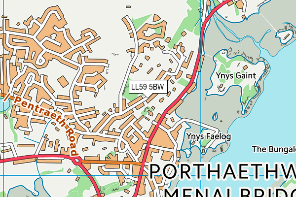 LL59 5BW map - OS VectorMap District (Ordnance Survey) LL59 5BW map - OS VectorMap District (Ordnance Survey)