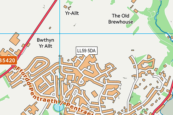 LL59 5DA map - OS VectorMap District (Ordnance Survey) LL59 5DA map - OS VectorMap District (Ordnance Survey)