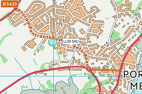 LL59 5HU map - OS VectorMap District (Ordnance Survey) LL59 5HU map - OS VectorMap District (Ordnance Survey)