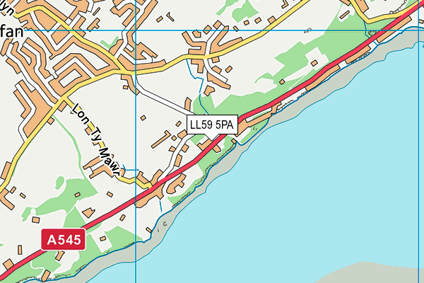 LL59 5PA map - OS VectorMap District (Ordnance Survey)