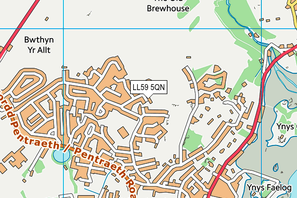 LL59 5QN map - OS VectorMap District (Ordnance Survey) LL59 5QN map - OS VectorMap District (Ordnance Survey)