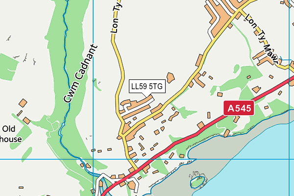 LL59 5TG map - OS VectorMap District (Ordnance Survey) LL59 5TG map - OS VectorMap District (Ordnance Survey)
