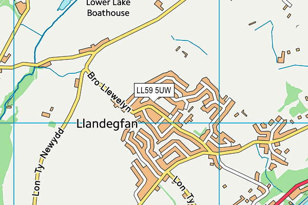 LL59 5UW map - OS VectorMap District (Ordnance Survey) LL59 5UW map - OS VectorMap District (Ordnance Survey)
