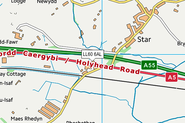 LL60 6AL map - OS VectorMap District (Ordnance Survey) LL60 6AL map - OS VectorMap District (Ordnance Survey)