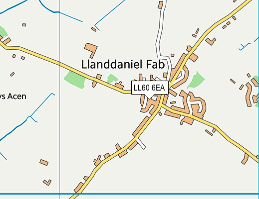 LL60 6EA map - OS VectorMap District (Ordnance Survey)