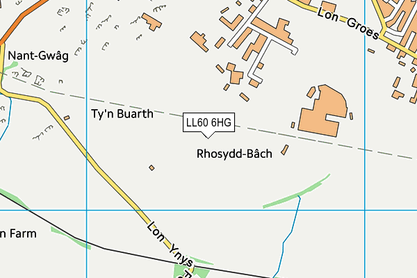 LL60 6HG map - OS VectorMap District (Ordnance Survey) LL60 6HG map - OS VectorMap District (Ordnance Survey)