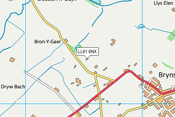 LL61 6NX map - OS VectorMap District (Ordnance Survey) LL61 6NX map - OS VectorMap District (Ordnance Survey)