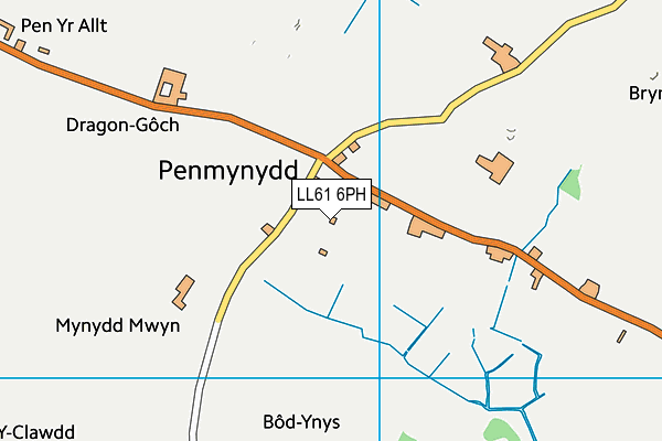 LL61 6PH map - OS VectorMap District (Ordnance Survey) LL61 6PH map - OS VectorMap District (Ordnance Survey)