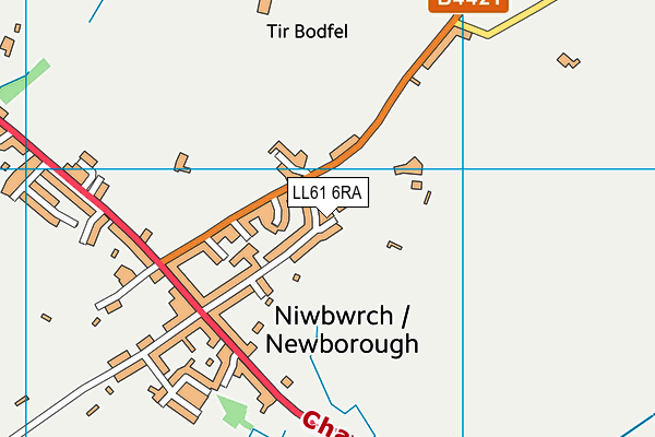 LL61 6RA map - OS VectorMap District (Ordnance Survey) LL61 6RA map - OS VectorMap District (Ordnance Survey)