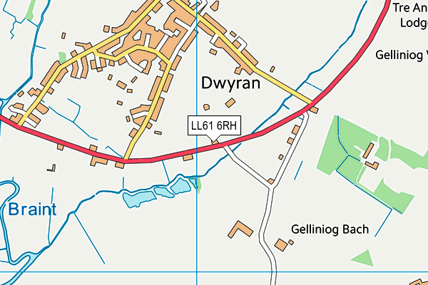 LL61 6RH map - OS VectorMap District (Ordnance Survey) LL61 6RH map - OS VectorMap District (Ordnance Survey)
