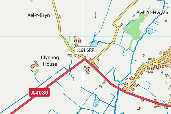 LL61 6RP map - OS VectorMap District (Ordnance Survey) LL61 6RP map - OS VectorMap District (Ordnance Survey)