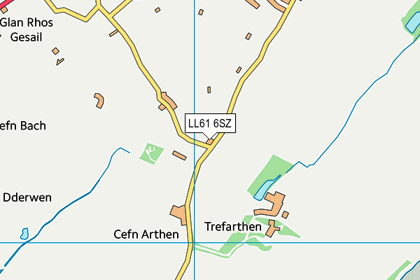 LL61 6SZ map - OS VectorMap District (Ordnance Survey) LL61 6SZ map - OS VectorMap District (Ordnance Survey)